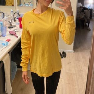 Pink crew neck long sleeve